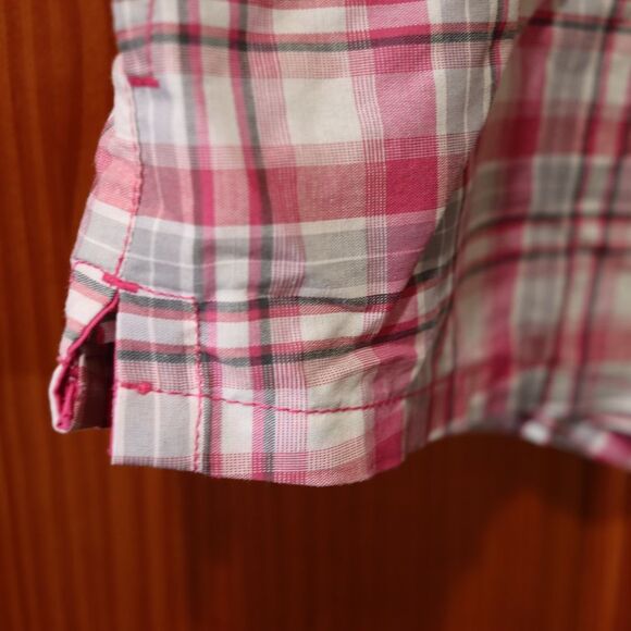 Hugo Boss Pink and White Plaid Swim Trunks Medium - Picture 5 of 15